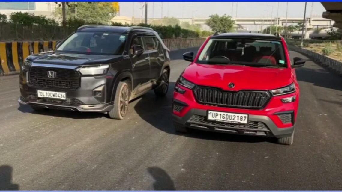 Honda Elevate Vs Skoda Kushaq Drag Race – Video » Car Blog India