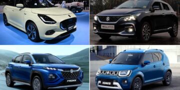 New Maruti Swift vs Fronx vs Baleno vs Ignis Mileage Comparison