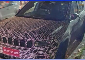 Jeep Meridian Facelift Spied on Test
