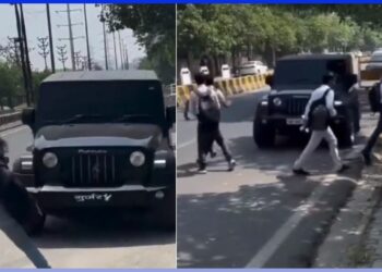 Mahindra Thar Owner Driving Rashly Fined by Police