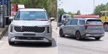 New gen Kia Carnival Spied Testing