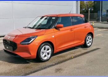 New Maruti Swift Motion Orange Paint