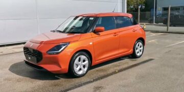 New Maruti Swift Motion Orange Paint