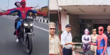 RE Bullet Owner Dressed as Spiderman Caught by Police