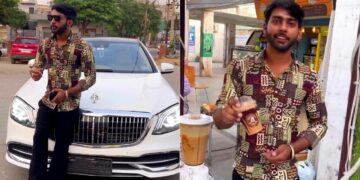 Roadside Coffee Seller Buys Mercedes Maybach and Jaguar Luxury Cars