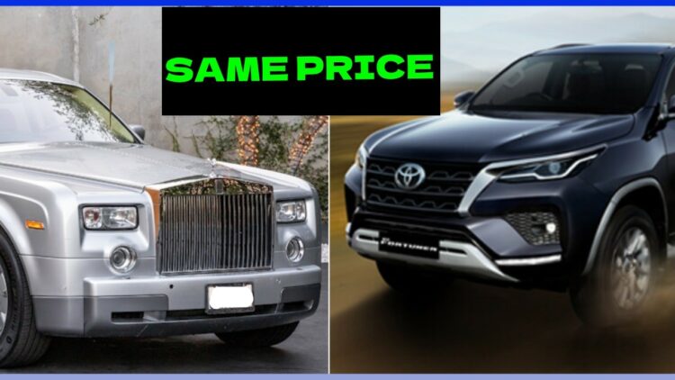 Rolls Royce Phantom at Same Price As Toyota Fortuner