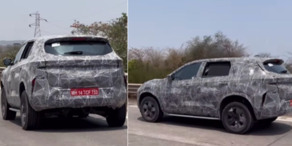 Tata Harrier EV Spied Testing