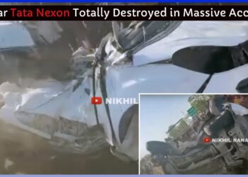 5-star Tata Nexon Cut Into Half in Accident