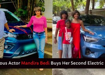 Mandira Bedi Volvo C40 Recharge Tata Nexon EV 1