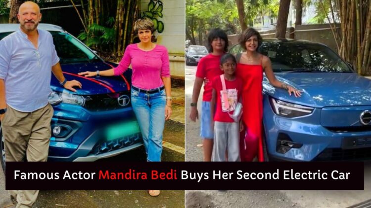 Mandira Bedi Volvo C40 Recharge Tata Nexon Ev 1