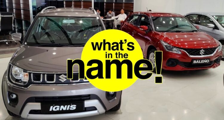 Maruti Suzuki Cars Name Meaning   Ignis Baleno