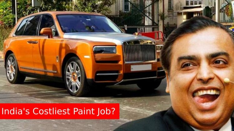 Mukesh Ambani Rolls Royce Cullinan 1 Crore Paint
