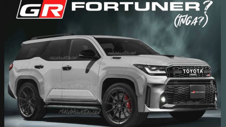 Next generation Toyota Fortuner Rendering Front Three Quarters