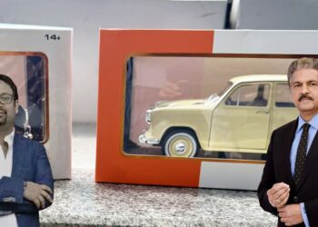 Pratap Bose Gifts HM Ambassador Scale Models to Anand Mahindra