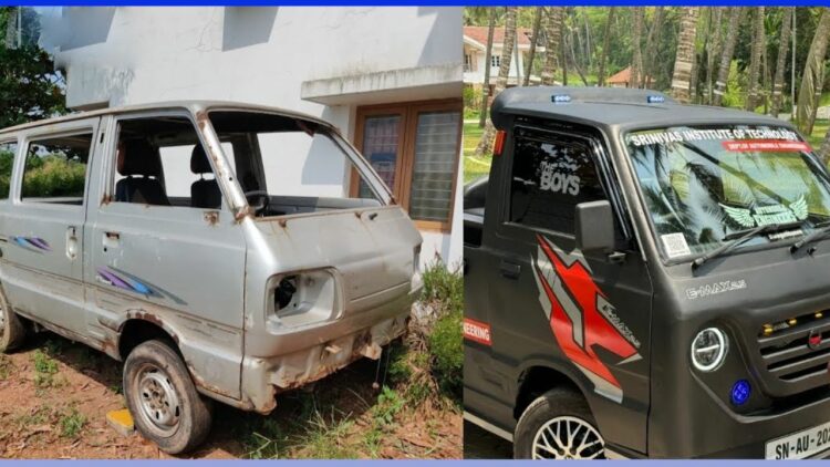 Modified Maruti Omni with Electric Powertrain