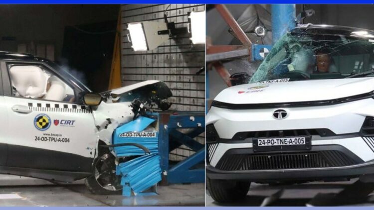 Tata Nexon Ev and Punch Ev Bharat Ncap Safety Rating