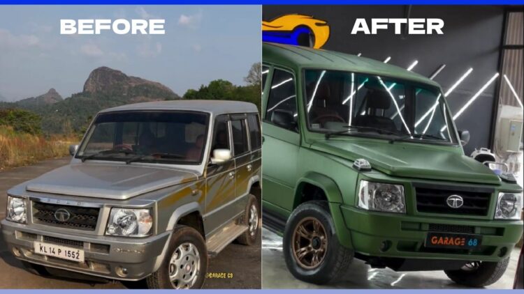 Restored Tata Sumo with New Paint
