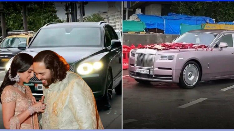 Cars at Anant Ambani Wedding Bentley to Rolls Royce