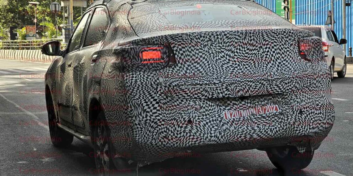 Citroen Basalt Spy Image Rear Three Quarters   Chennai   Carblogindia