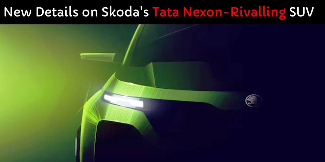 Skodas Tata Nexon rivalling Suv Teaser Image Front