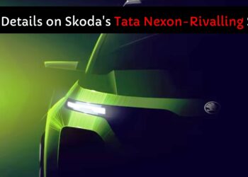 Skoda's Tata Nexon-rivalling SUV Teaser Image Front