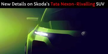 Skoda's Tata Nexon-rivalling SUV Teaser Image Front