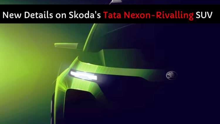 Skodas Tata Nexon rivalling Suv Teaser Image Front