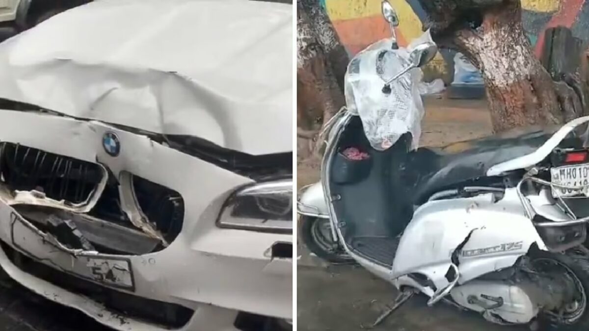 Politician's BMW Hits Scooter and Kills Woman in Mumbai