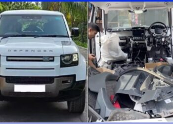 Land Rover Defender with Aftermarket Modifications