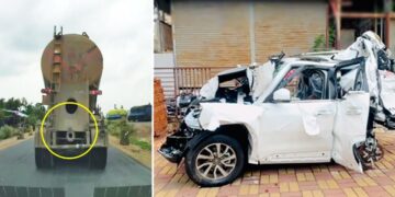 Mahindra Scorpio N Breaks in Half After Collision with Truck