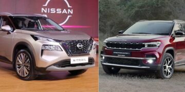 Nissan X-Trail vs Jeep Meridian Specs, Features Comparison