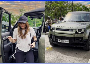 Rasha Thadani Seen in Land Rover Defender