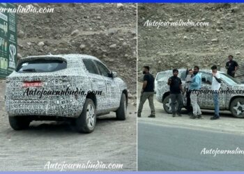 Tata Harrier EV Spied Testing