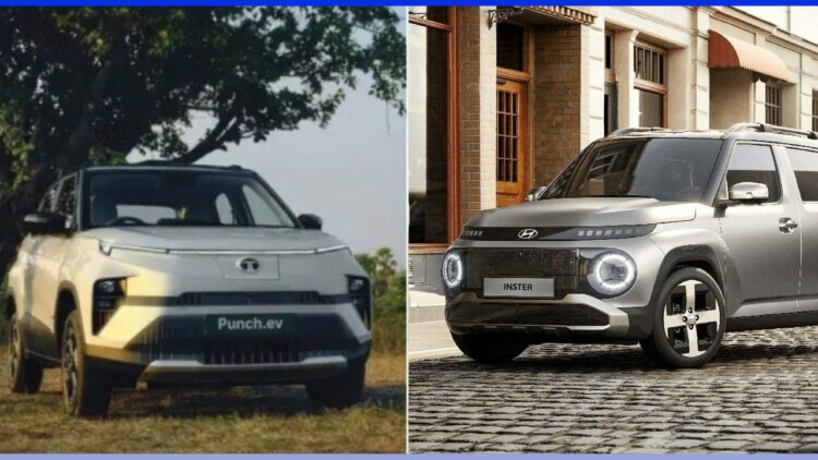 Tata Punch Ev Vs Hyundai Inster Ev Comparison