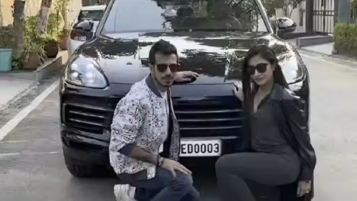 Yuzvendra Chahal with Porsche Cayenne S