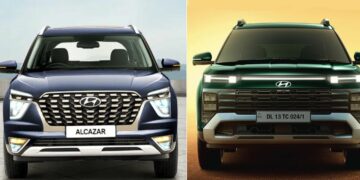 2024 Hyundai Alcazar Facelift Vs Old Model