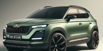 2025 Skoda Kylaq Digital Render