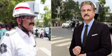 Anand Mahindra Reacts to AC Helmets for Traffic Police