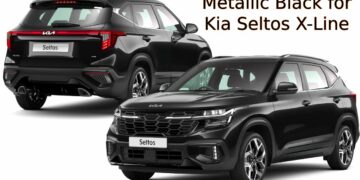 Kia Seltos X line with Metallic Black Paint Option