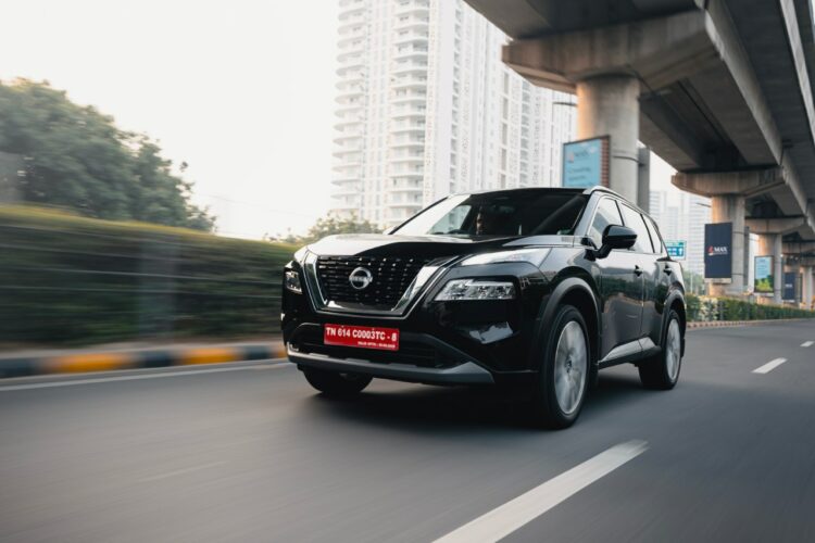 New Nissan X trail Review Image Front Three Quarters Action Shot