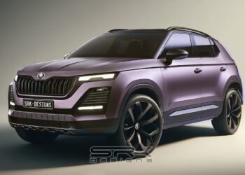 Skoda Kylaq Front Three Quarters Rendering