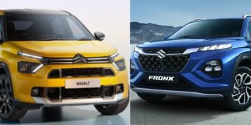 Citroen Basalt vs Maruti Fronx Specs, Price, Features, Dimensions Comparison