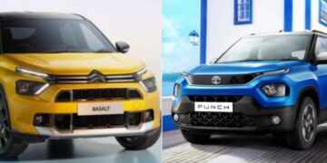 Citroen Basalt vs Tata Punch Specs, Price, Features, Mileage Comparison