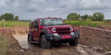 Mahindra Thar Roxx Off roading