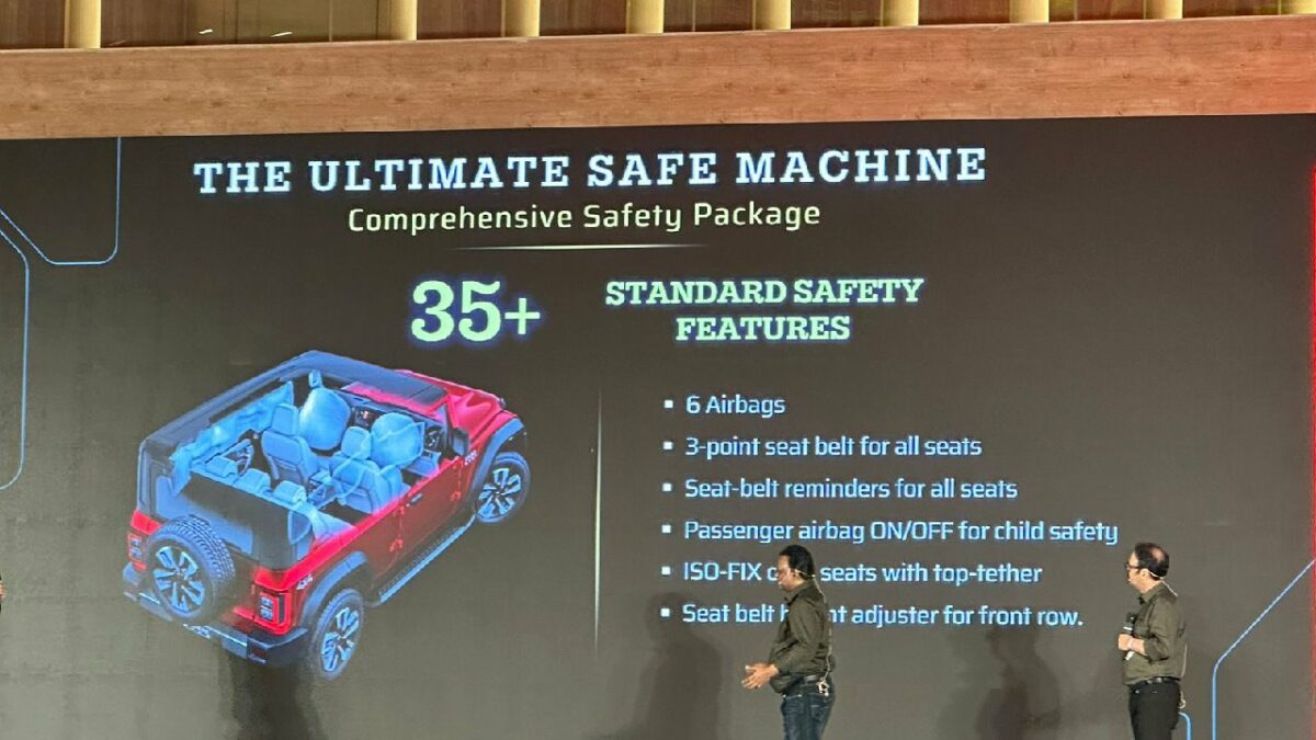 Mahindra Thar Roxx Safety