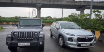 Mahindra Thar Roxx vs Maruti Grand Vitara Drag Race