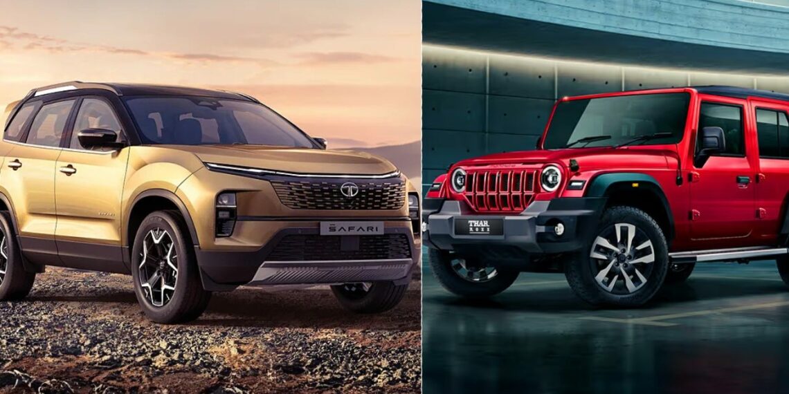 Mahindra Thar Roxx vs Tata Safari Prices Features Specs Comparison