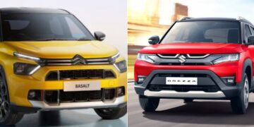 Maruti Brezza Vxi vs Citroen Basalt Plus Specs, Features, Price, Dimensions Comparison