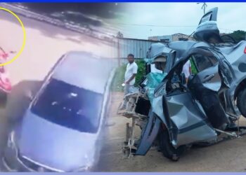 Minor Bunks School and Crashes Maruti Ciaz