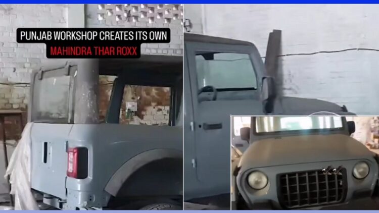 Punjab Workshop Creates Its Own Mahindra Thar Roxx